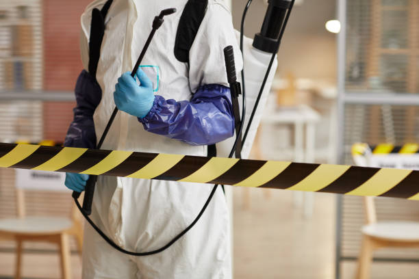 Professional Biohazard Cleanup technician working in Wood-Ridge, NJ